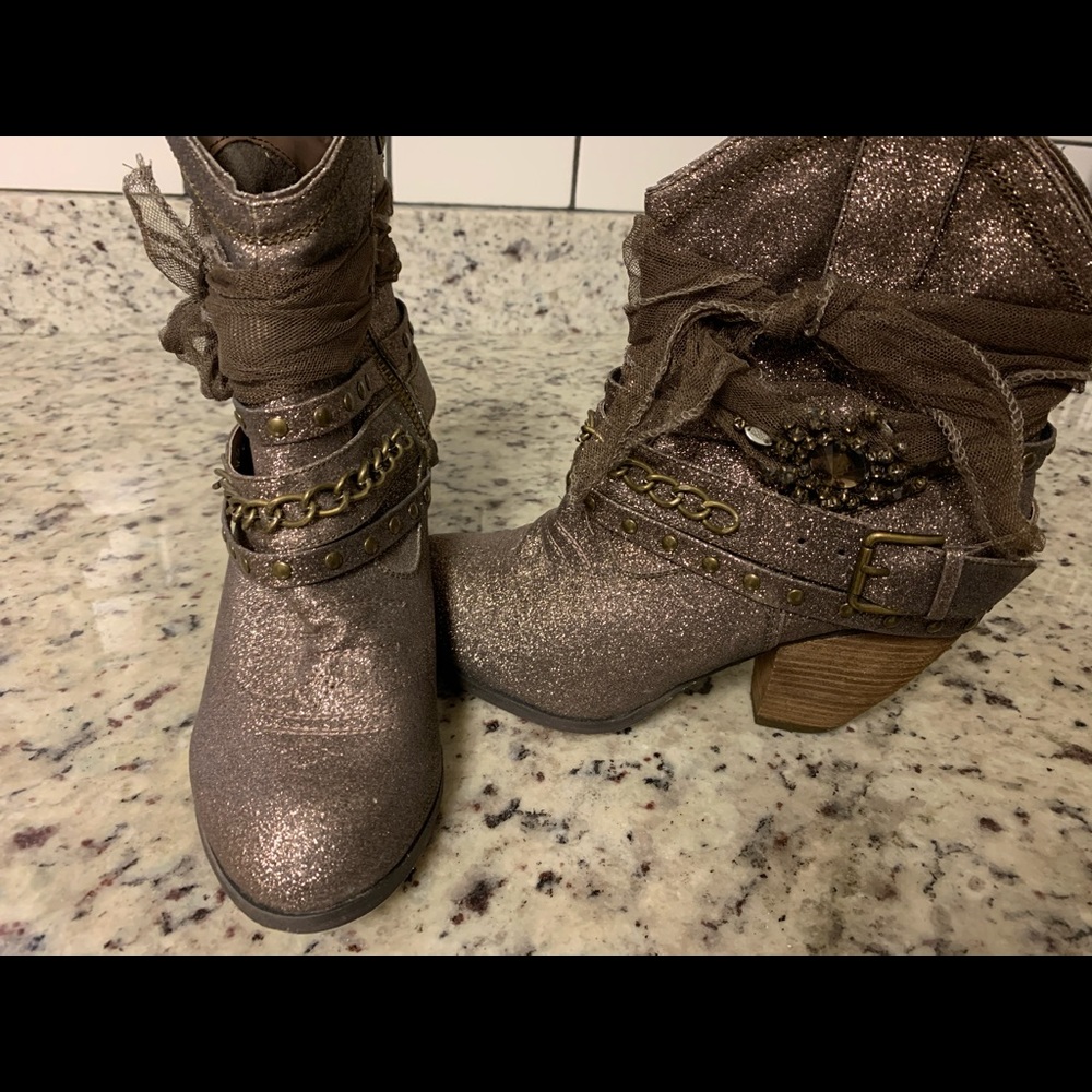 Glitter booties